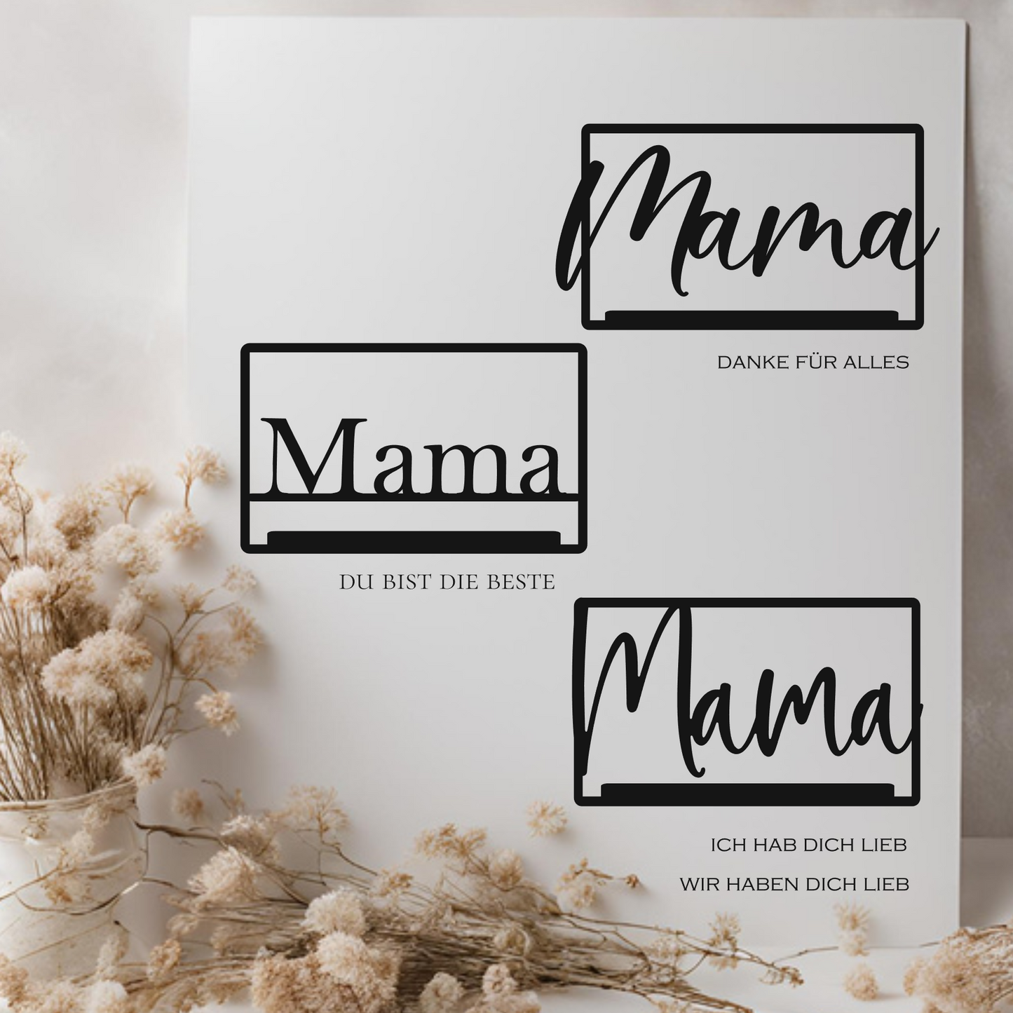Klötzchenaufsteller Mama