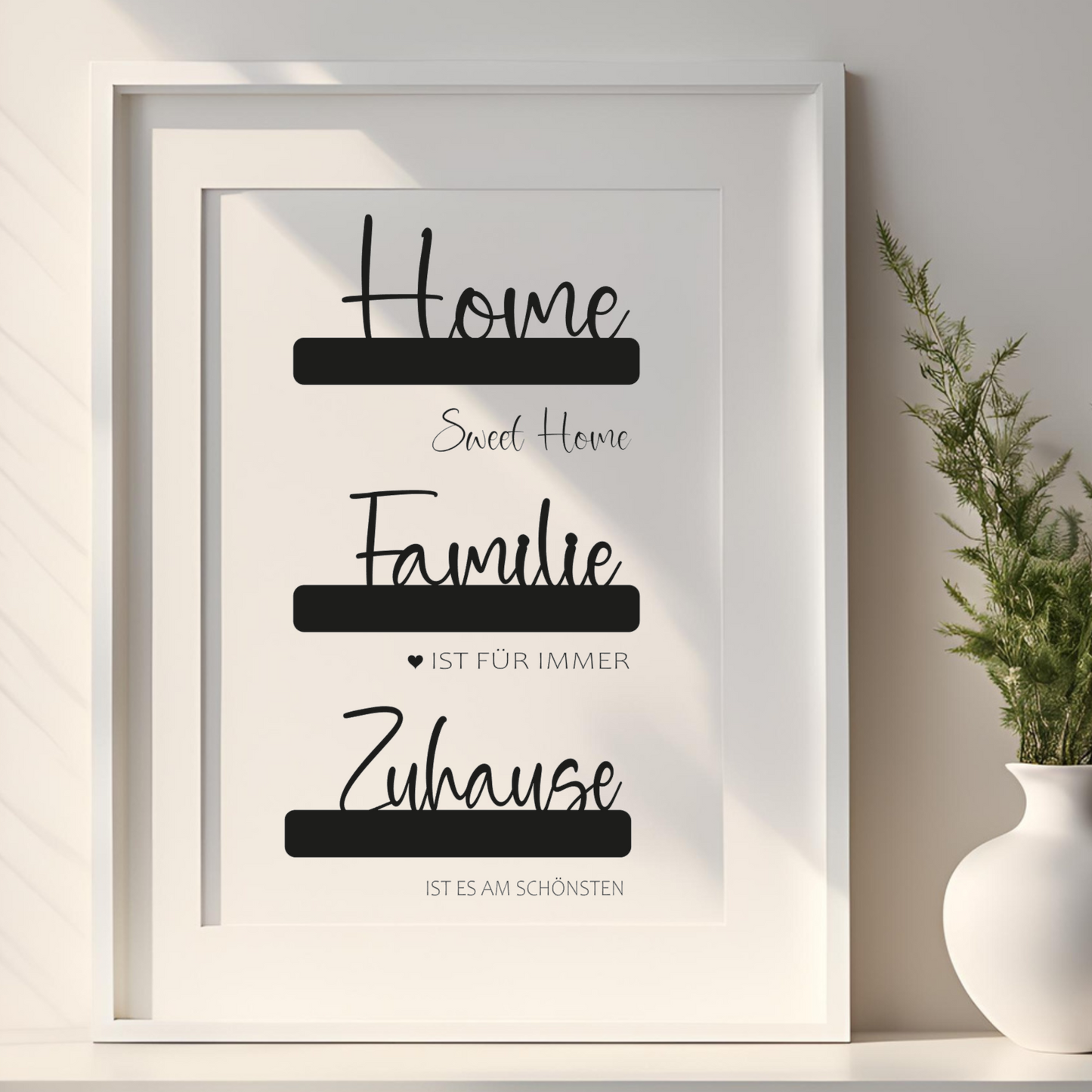Klötzchen Familie, Zuhause, Home