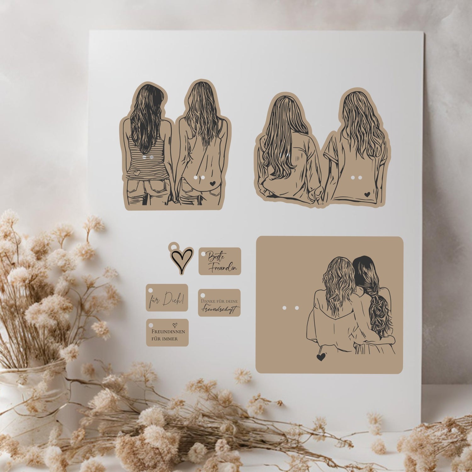 Kerzenhalter Holzbrettchen