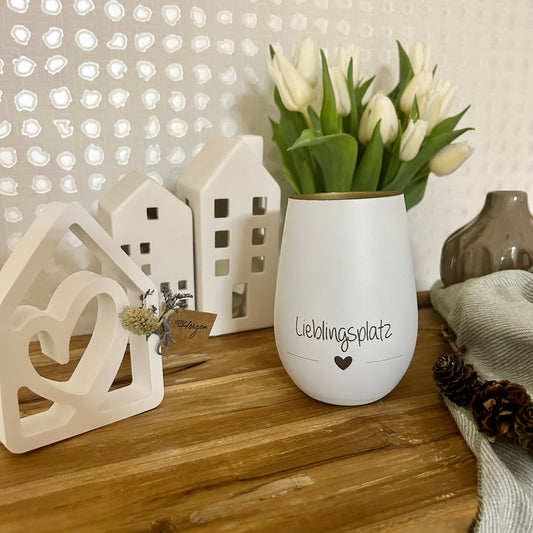 Windlichtglas "Lieblingsplatz"