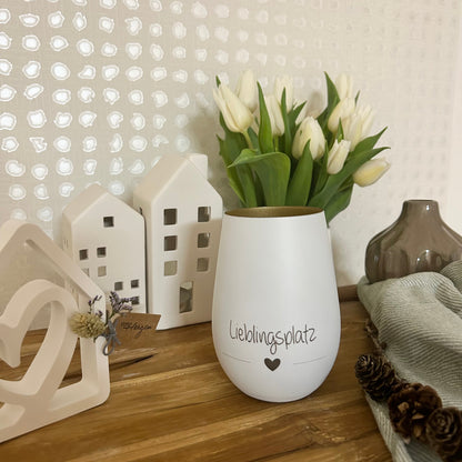 Windlichtglas "Lieblingsplatz"