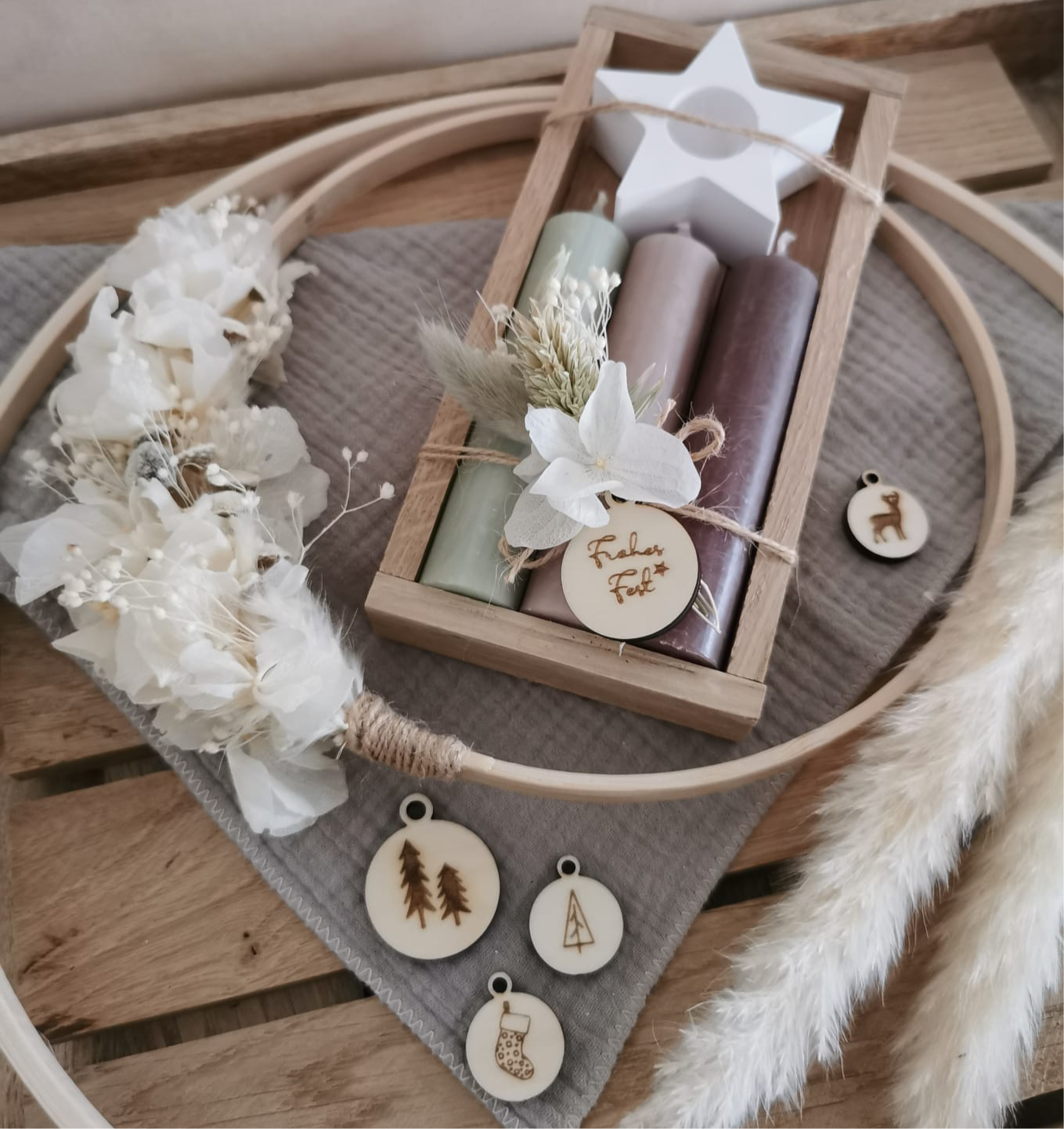 Freebie Weihnachtsanhänger 8 Stück