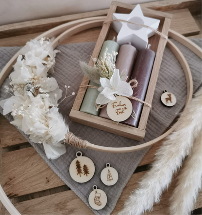 Freebie Weihnachtsanhänger 8 Stück