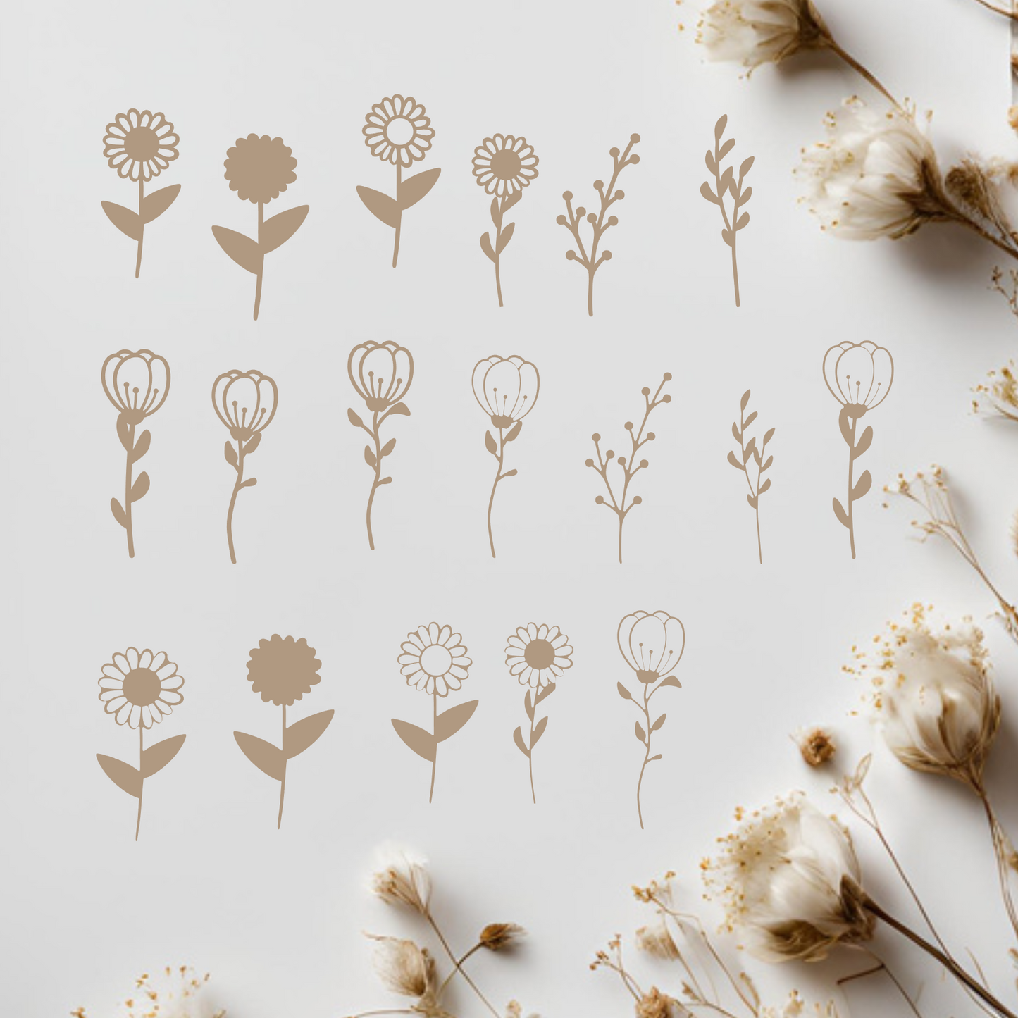 Blumen Laser- und Plotterdatei