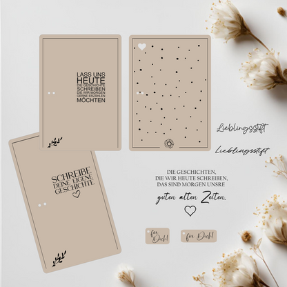 Brettchen für Notizblock Geschichte