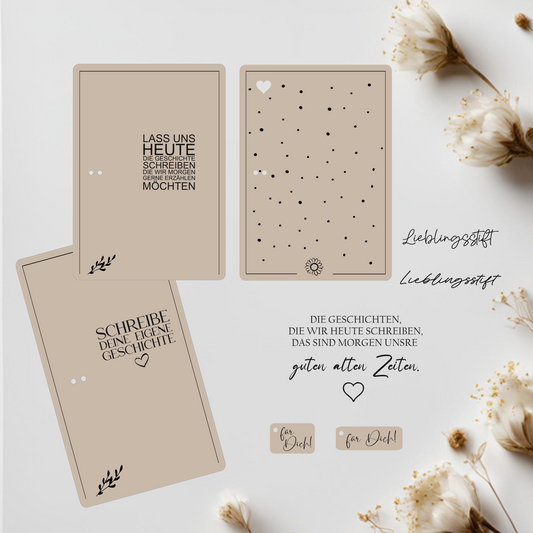 Brettchen für Notizblock Geschichte