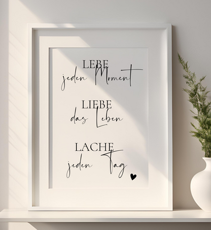 Druckdatei Liebe, Lebe, Wenn du liebst.....