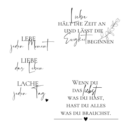 Druckdatei Liebe, Lebe, Wenn du liebst.....