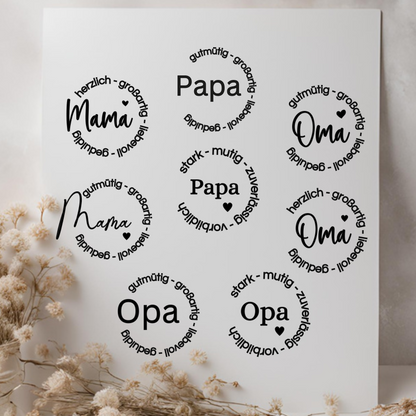 Mama, Papa, Oma, Opa