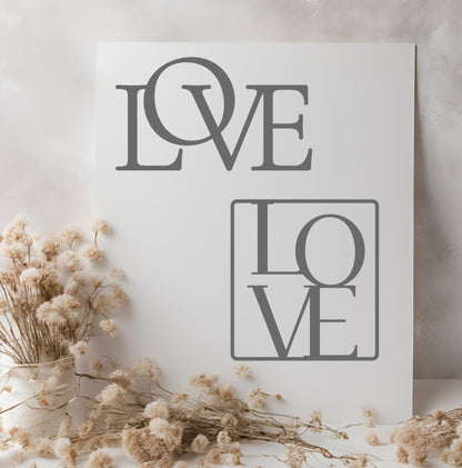 Laser- und Plotterdatei LOVE