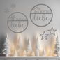 Winterliebe 2 Loops Stern und Schneeflocke