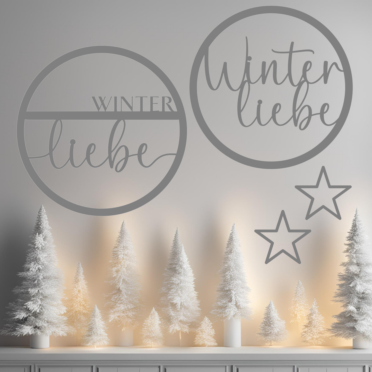 Winterliebe 2 schlichte Loops