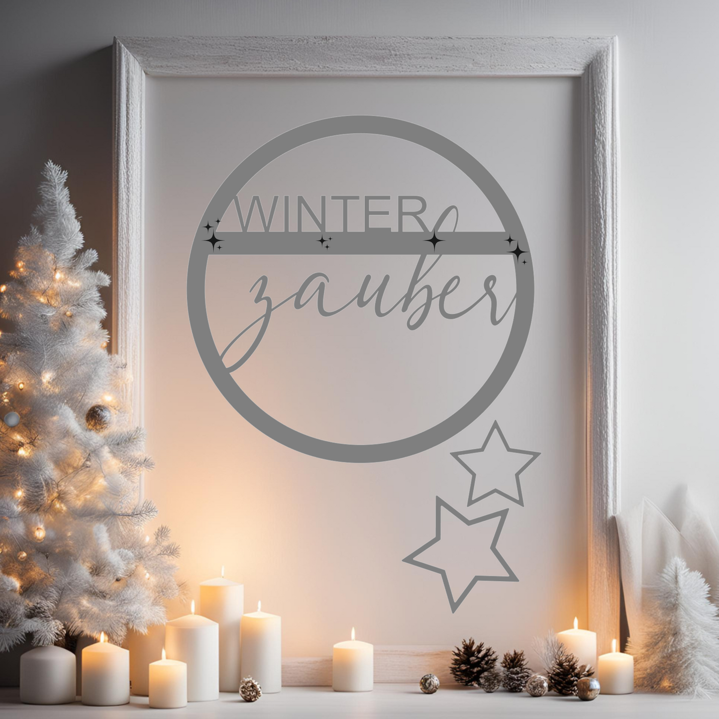 Winterzauber Ring mit Sternen